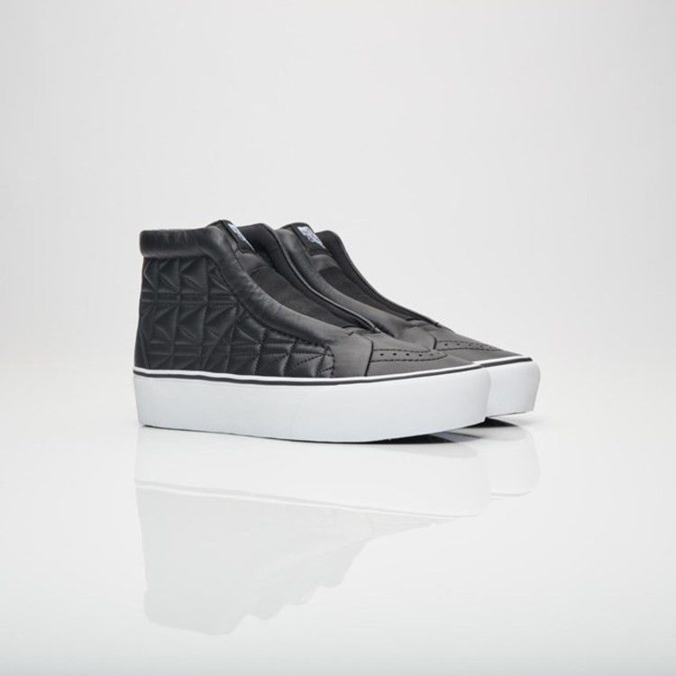 Karl Lagerfeld x Vans Sk8-Hi Laceless Platform 'Quilt' — Chain/K Quilt