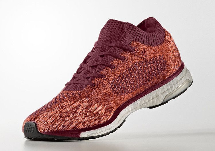Adidas Adizero Primeknit Boost Limited 'Collegiate Burgundy' — Collegiate Burgundy/Footwear White/Energy Orange