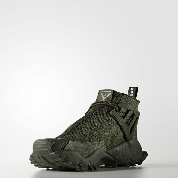 White Mountaineering x adidas Seeulater Alledo Primeknit 'Olive' — Night Cargo/Night Cargo/Night Cargo