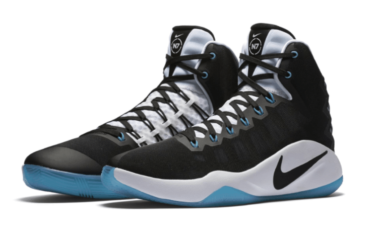 Nike Hyperdunk 2016 Premium 'N7' — Black/Black-White-Dark Turquoise