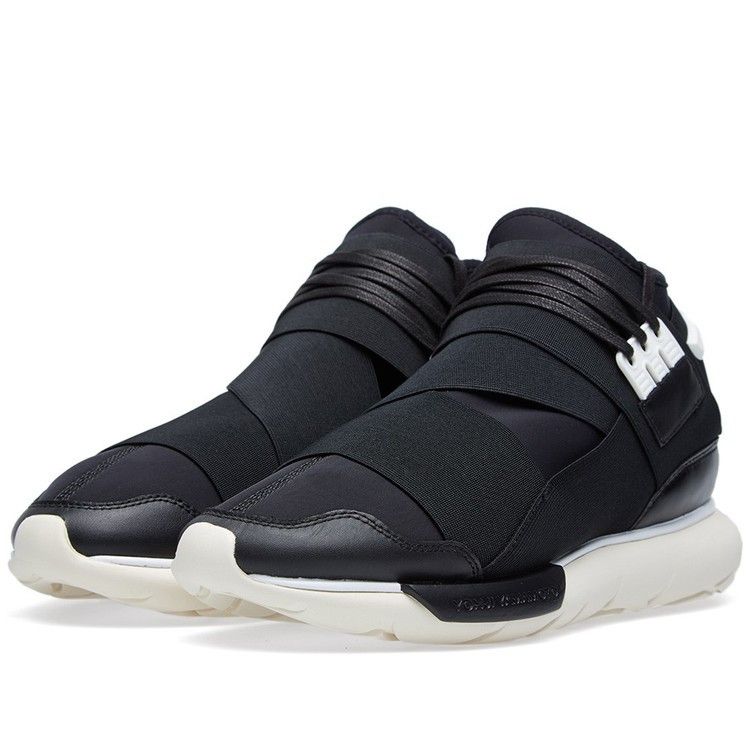 Adidas Y-3 Qasa High 'Black White' — Black/Black/Flat White