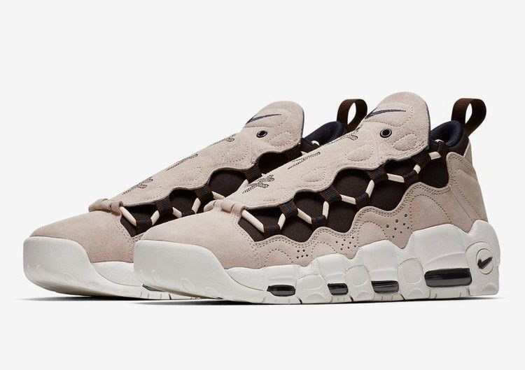 Nike Air More Money QS 'Japanese Yen' — Barely Orange/Velvet Brown-Dark Obsidian