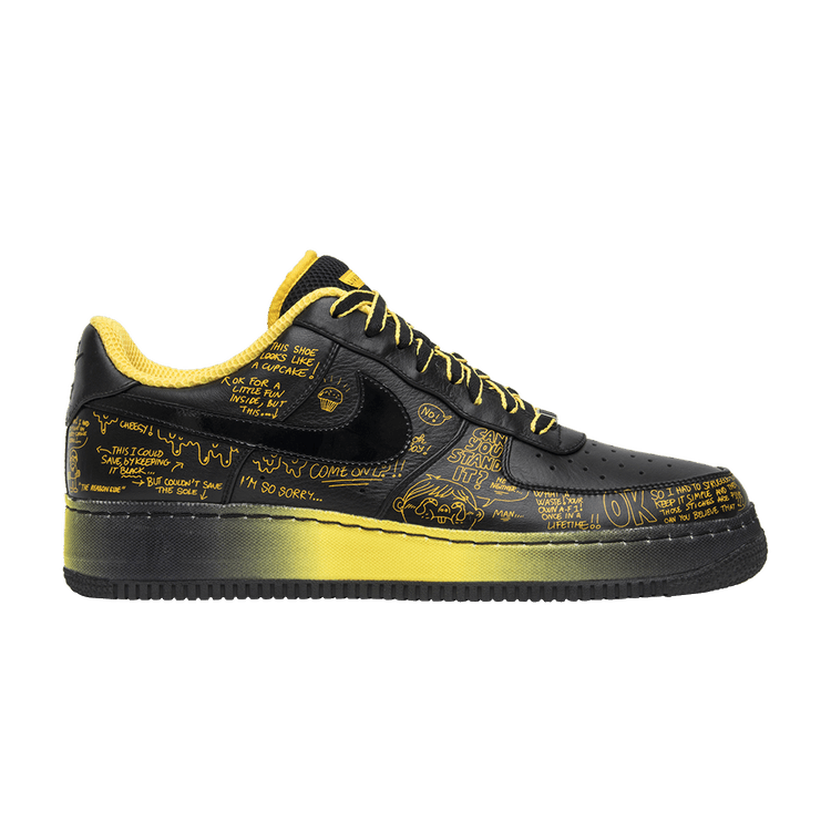 LIVESTRONG x Busy P x Nike Air Force 1 SPRM I/O '08 'Busy P' — Black/Black/Varsity Maize