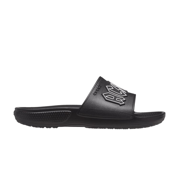 AC/DC x Crocs Classic Slide 'Black' — Black/White