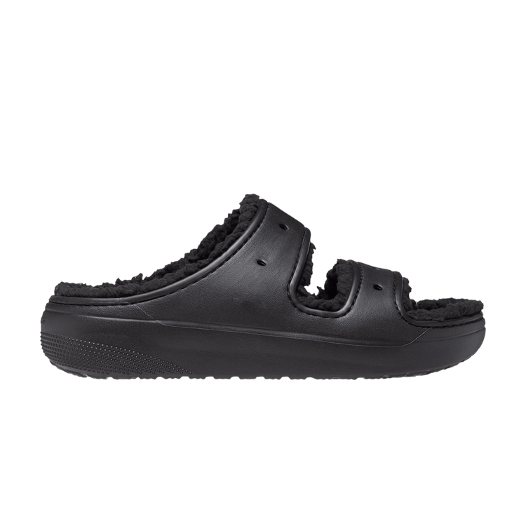 Crocs Classic Cozzzy Sandal 'Black' — Black/Black
