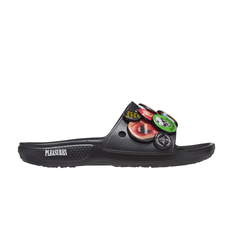 Pleasures x Crocs Classic Slide 'Black' — Black/Black