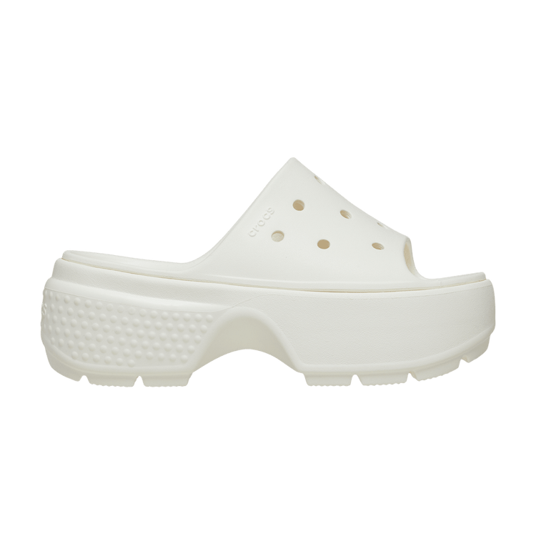 Crocs Stomp Slide 'Chalk' — Chalk