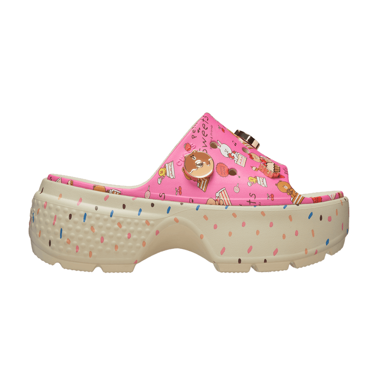 Line Friends x Crocs Stomp Slide 'Petit Sweets' — Bone