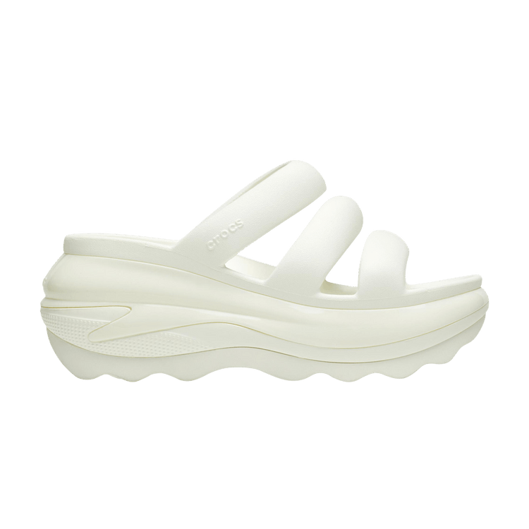 Crocs Wmns Mega Crush Triple Strap Sandal 'Chalk' — Chalk
