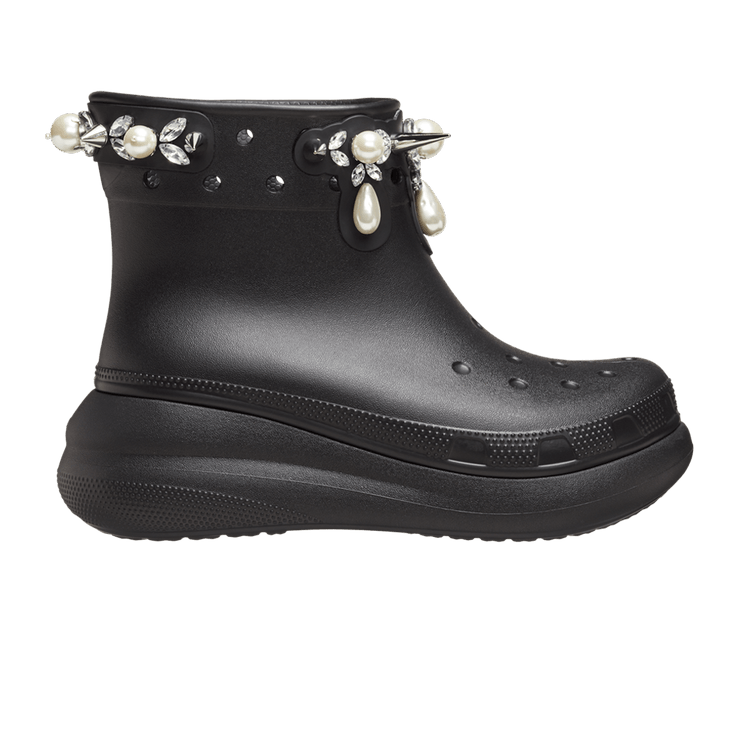 Simone Rocha x Crocs Classic Crush Boot 'Black' — Black