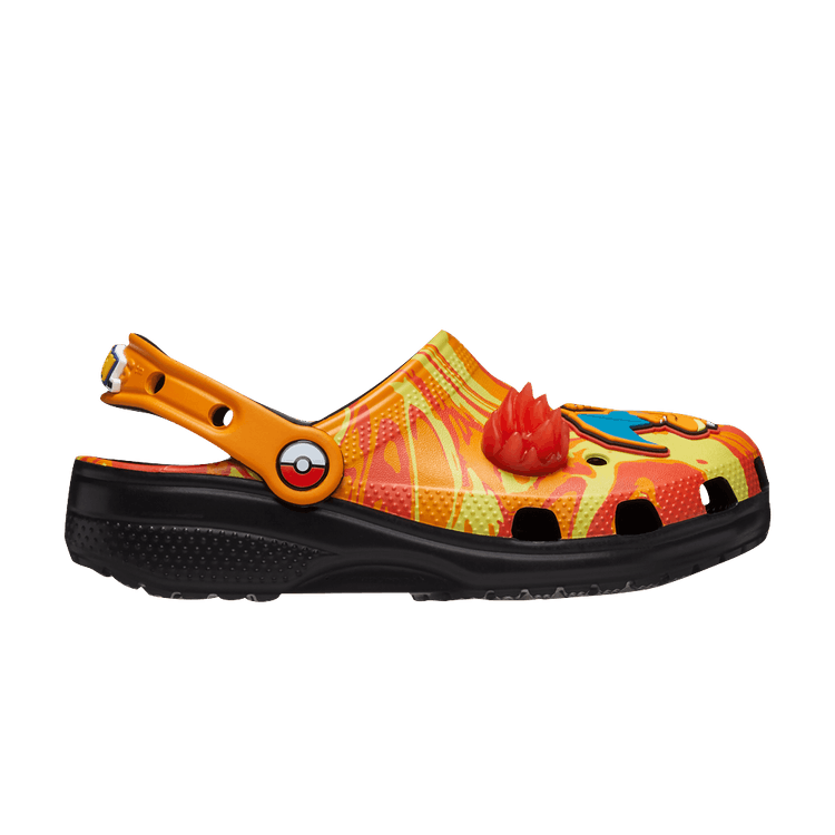 Pokémon x Crocs Classic Clog Kids 'Charizard' — Orange/Black