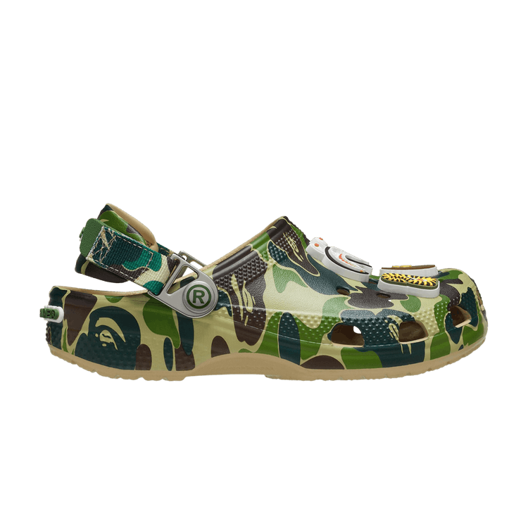 BAPE x Crocs Classic Clog Kids 'ABC Camo - Green' — Green