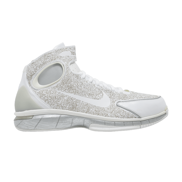 Nike Air Zoom Huarache 2K4 KB 'Kobe Laser' — White/White-Metallic Silver-Metallic Gold