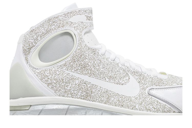 Nike Air Zoom Huarache 2K4 KB 'Kobe Laser' — White/White-Metallic Silver-Metallic Gold