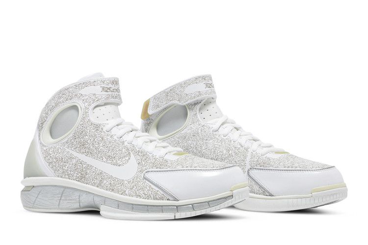 Nike Air Zoom Huarache 2K4 KB 'Kobe Laser' — White/White-Metallic Silver-Metallic Gold