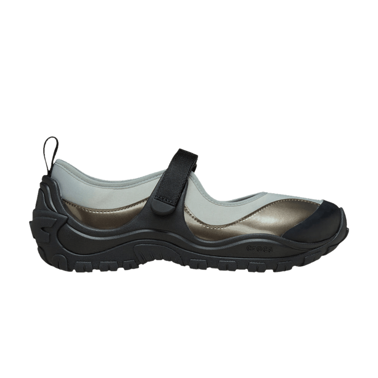 Crocs Wmns Terre Ballet Core 'Black Silver Metallic' — Black/Silver Metallic