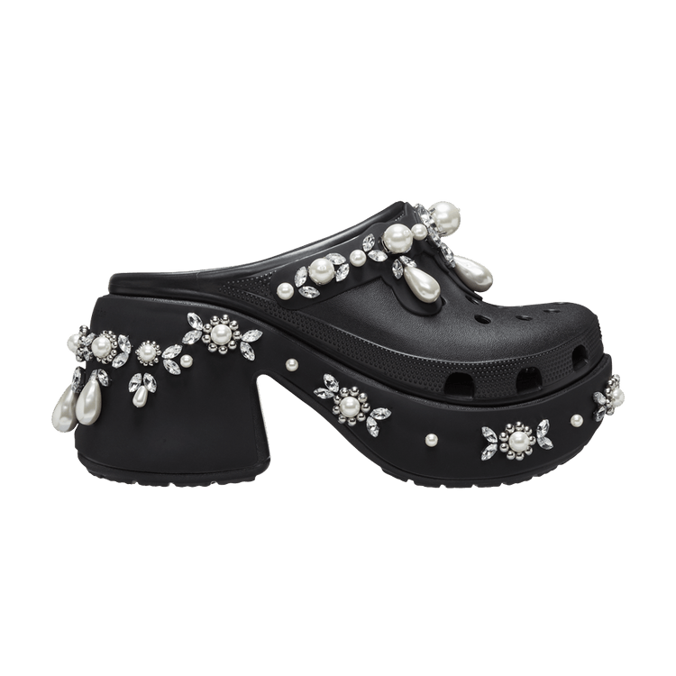 Simone Rocha x Crocs Siren Spiked Clog 'Black' — Black