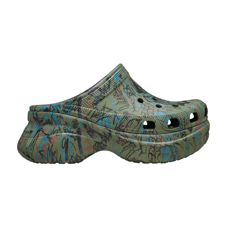 Mowalola x Crocs Wmns Classic Bae Clog 'Forest' — Forest