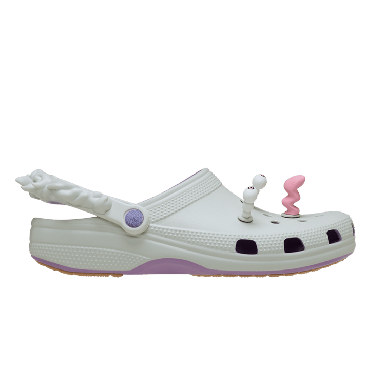 atmos x One Piece x Crocs Classic Clog 'Gear 5 Luffy' — Cloud White/Purple