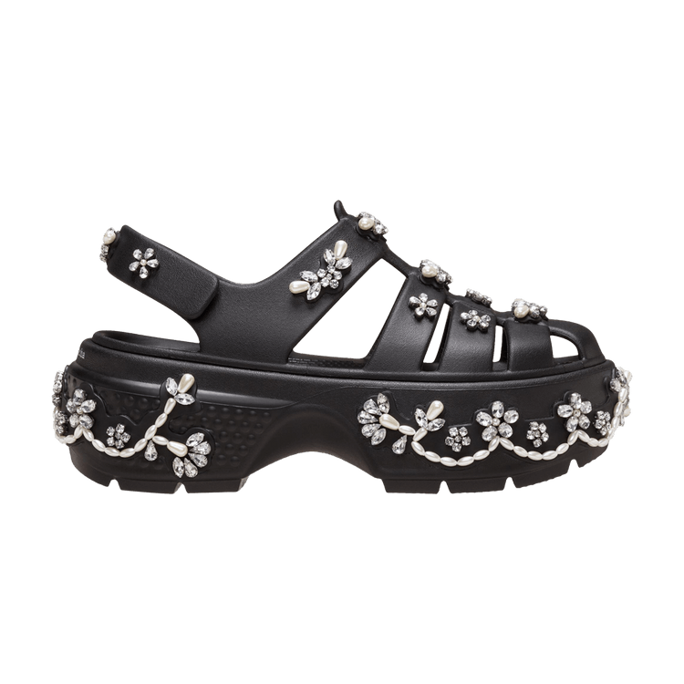 Simone Rocha x Crocs Stomp Fisherman Sandal 'Black' — Black