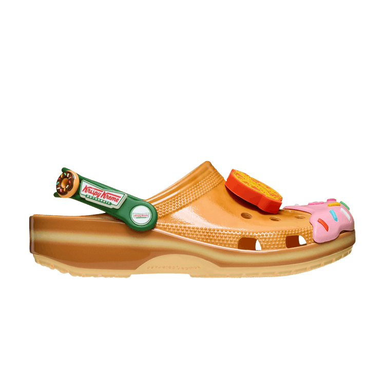 Krispy Kreme x Crocs Classic Clog 'Glazed Doughnut' — Tan/Green