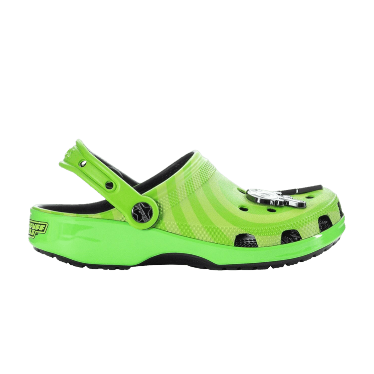 Crocs Wmns Classic Clog 'The Powerpuff Girls - Buttercup' — Green/Black
