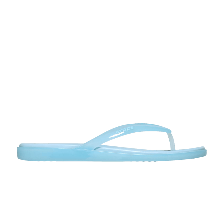 Crocs Wmns Miami Jelly Rounded Toe Flip 'Sky Blue Jelly' — Sky Blue Jelly