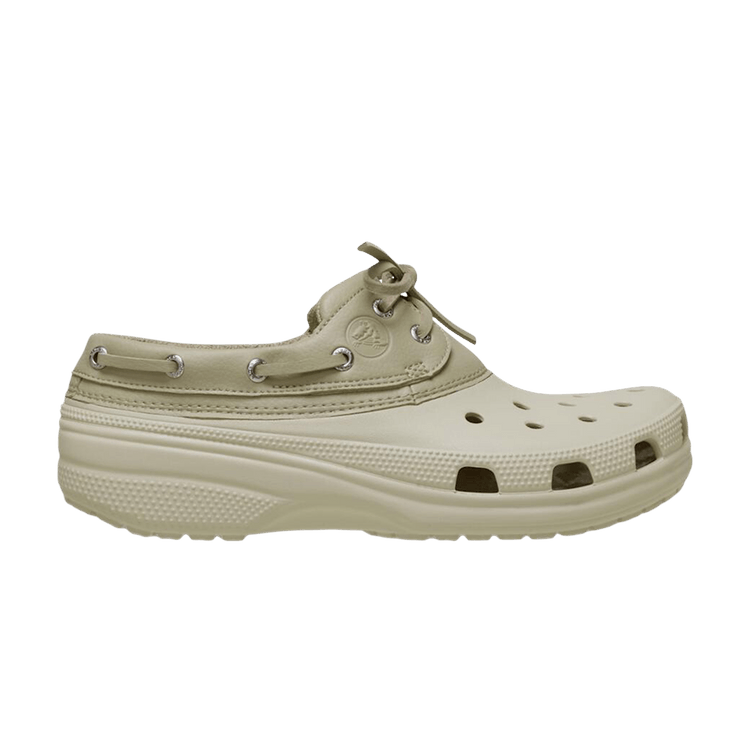 Crocs Classic Boat Shoe 'Bone Moth' — Bone/Moth