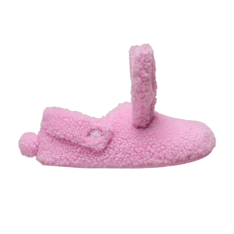 Crocs Wmns Classic Cozzzy Bunny Slipper 'Pink Tweed' — Pink Tweed