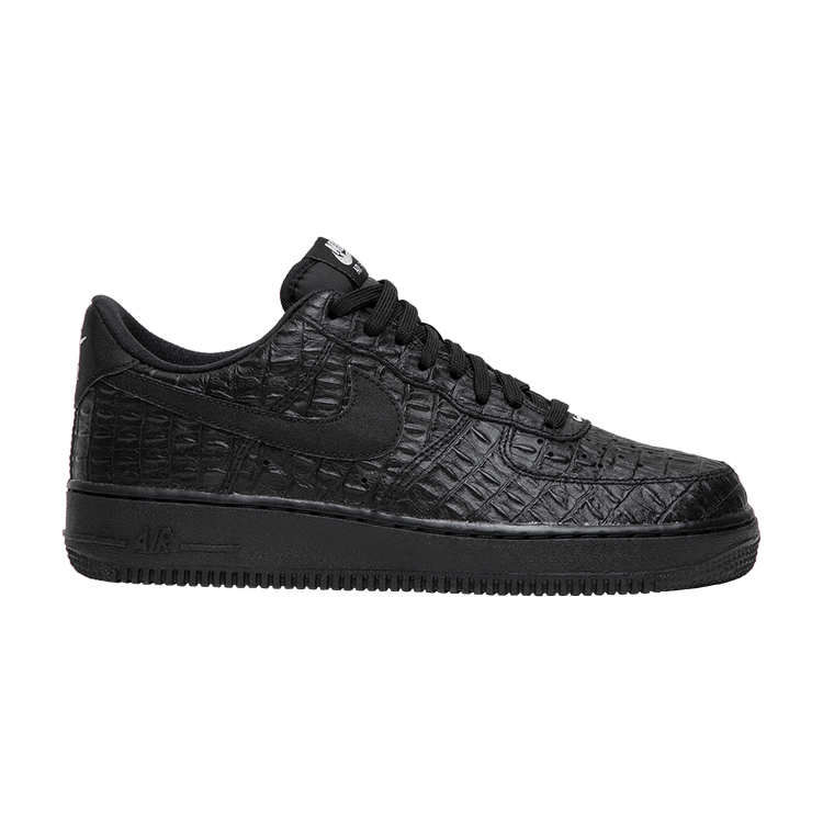 Nike Air Force 1 Low '07 LV8 'Black Croc' — Black/Black