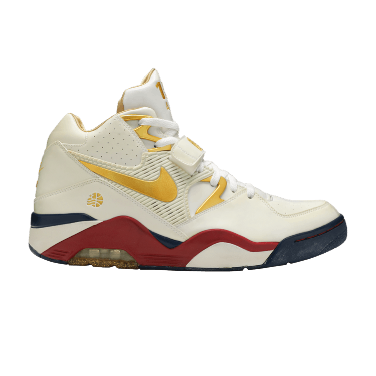 Nike Air Force 180 'Finishline 25Th Anniversary' — White.Metallic Gold-Varsity Red-Midnight Navy
