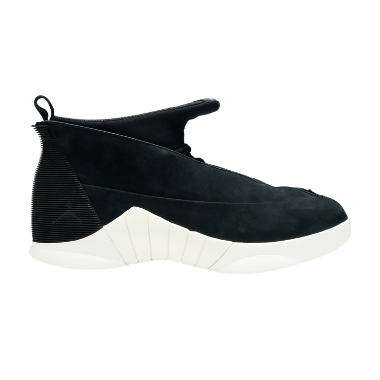 PSNY x Air Jordan 15 Retro 'Black Suede' — Black/Black/Sail/Black