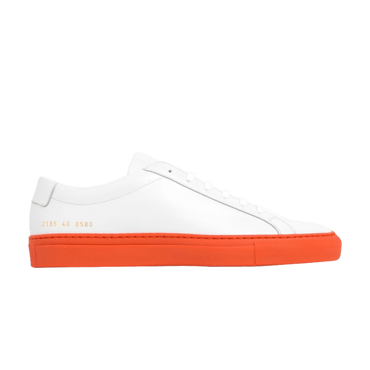 Common Projects Achilles Low 'White Orange' — White/Orange