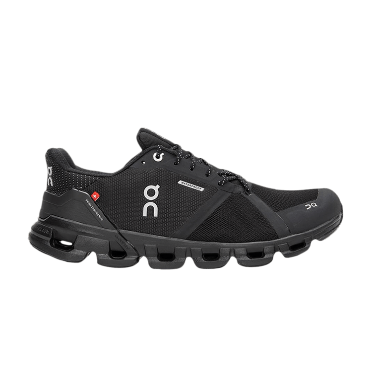 ON Cloudflyer Waterproof 'Black' — Black/Lunar