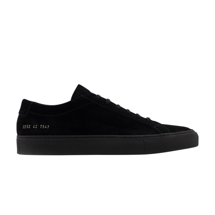 Common Projects Original Achilles Low 'Black Suede' — Black