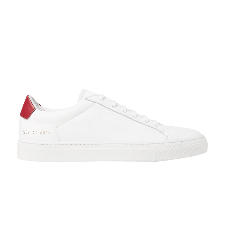 Common Projects Achilles Retro Low 'White Red' — White/Red