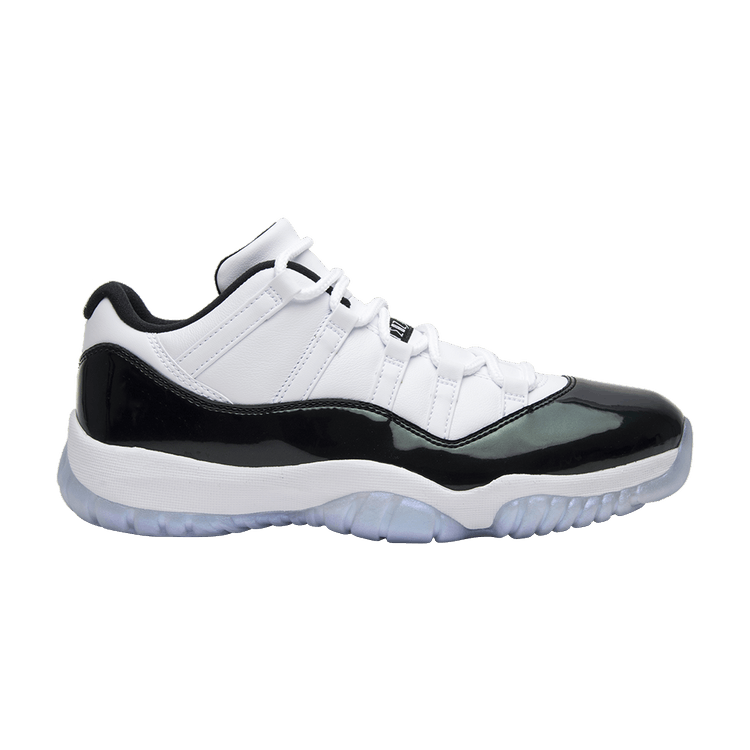 Air Jordan 11 Retro Low 'Emerald' — White/Emerald Rise-Black