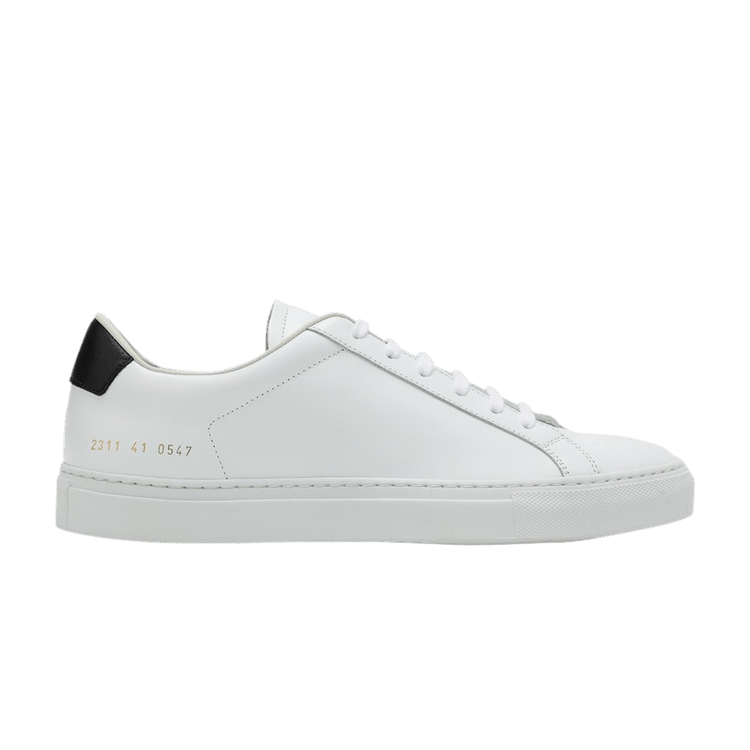 Common Projects Retro Low 'White Black' — White/Black
