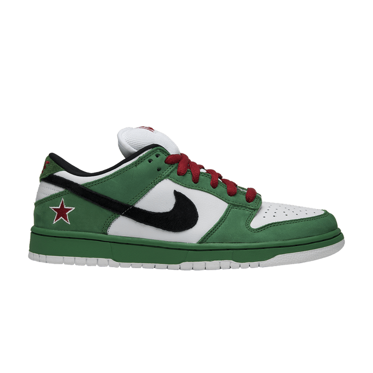 Nike Dunk Low Pro SB 'Heineken' — Classic Green/Black-White-Red