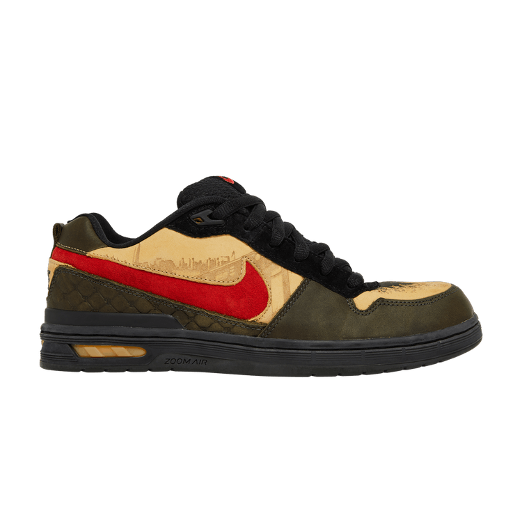 Nike Paul Rodriguez Zoom Air Elite 'Stash' — Honey Wheat/Pimento/Deep Green