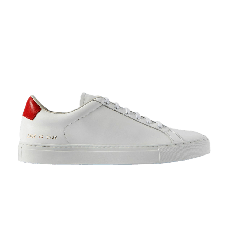 Common Projects Retro Low 'White Red' — White/Red