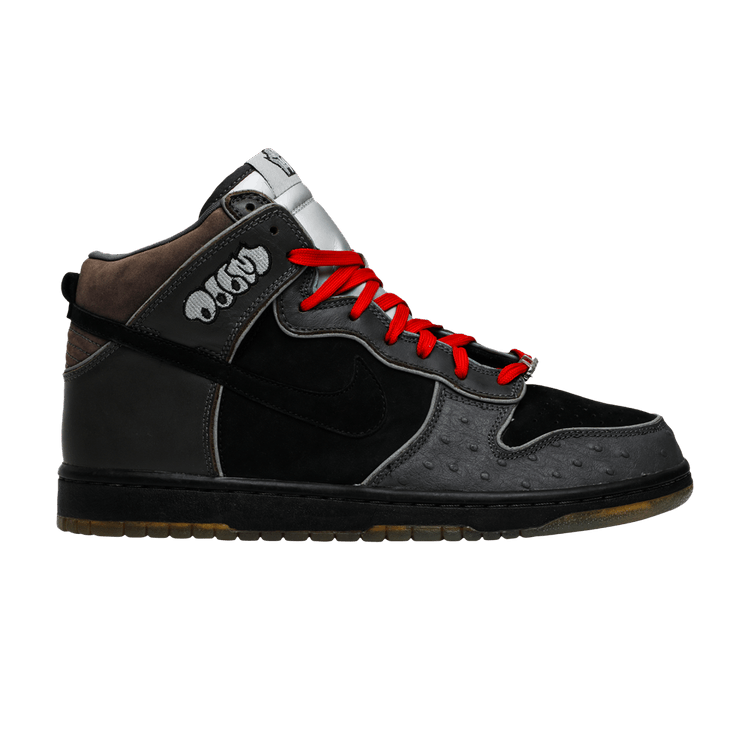 Nike Dunk High SB Premium 'MF Doom' — Black/ Black- Midnight Fog