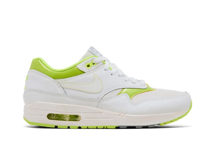 Nike Air Max 1 'White Volt' — White/White Volt Mettallic Silver (2)