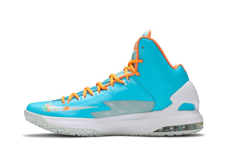 Nike KD 5 'Easter' — Turquoise Blue/Bright Citrus-Fiberglass (4)