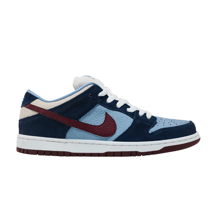 FTC x Nike Dunk Low Premium SB 'Finally' — Midnight Navy/Team Red-Work Blue