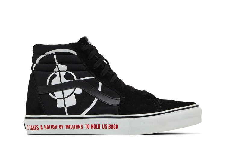 Supreme x Vans Sk8-Hi Sl 'Public Enemy' — Black/White