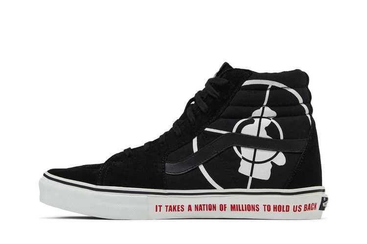 Supreme x Vans Sk8-Hi Sl 'Public Enemy' — Black/White