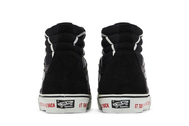 Supreme x Vans Sk8-Hi Sl 'Public Enemy' — Black/White