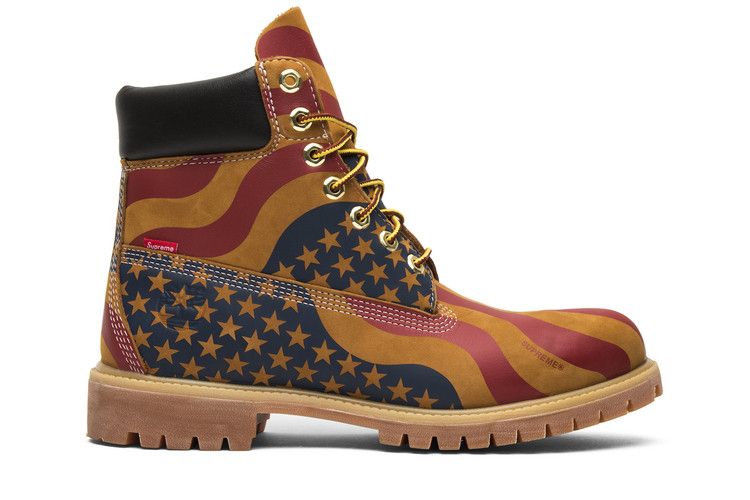 Supreme x Timberland 6 Inch Premium Boot 'American Flag' — Tan