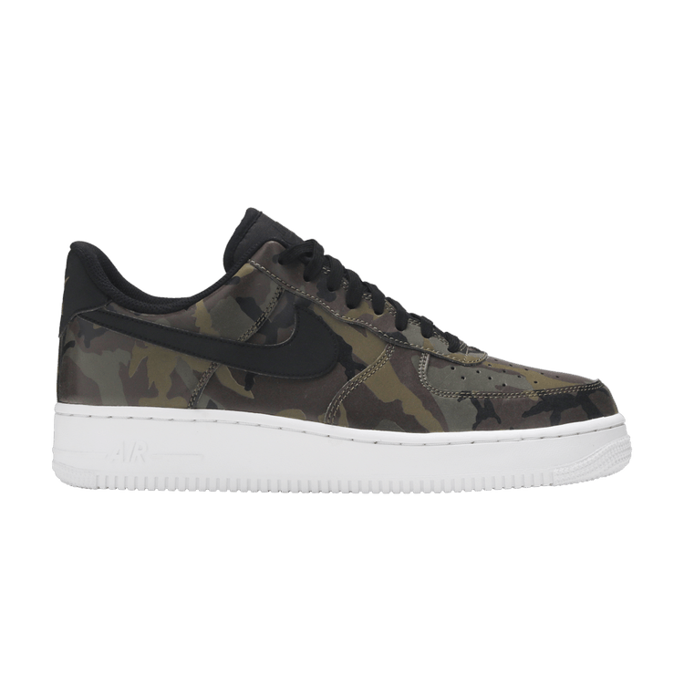 Nike Air Force 1 'Olive Reflective Camo' — Medium Olive/Black-White